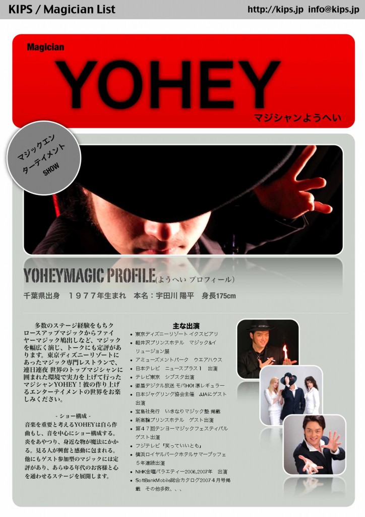 YOHEY Profile 121011